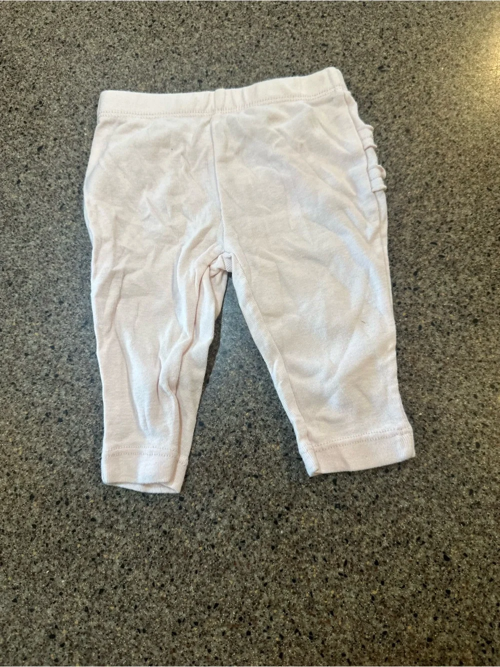Carter's Light Pink Baby Leggings with Side Ruffle